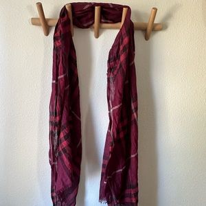 Authentic Burberry check scarf